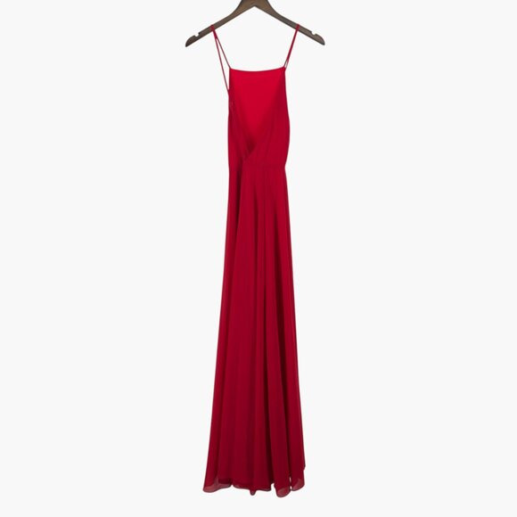 Lulu's Red Mythical Kind of Love Halter Maxi Dress - Picture 3 of 6